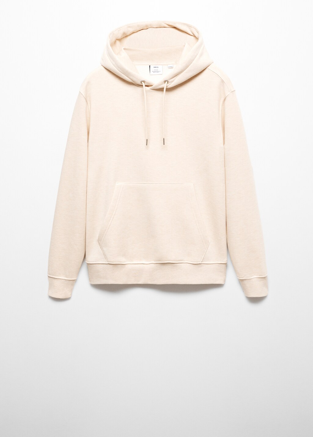 Cotton kangaroo-hooded sweatshirt - Article without model