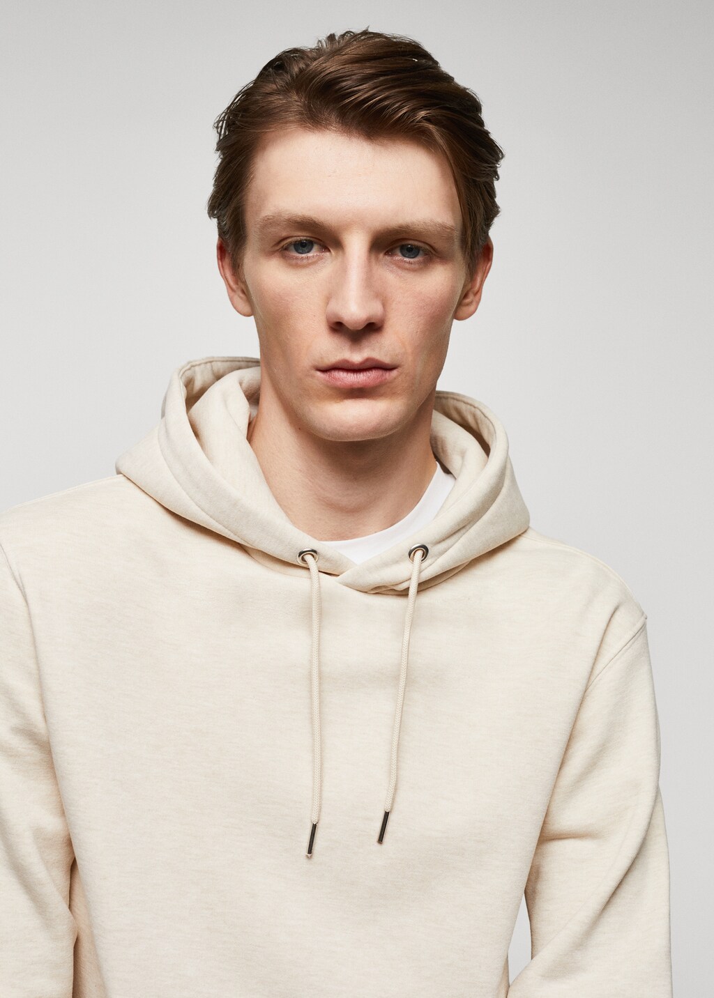 Cotton kangaroo-hooded sweatshirt - Details of the article 1