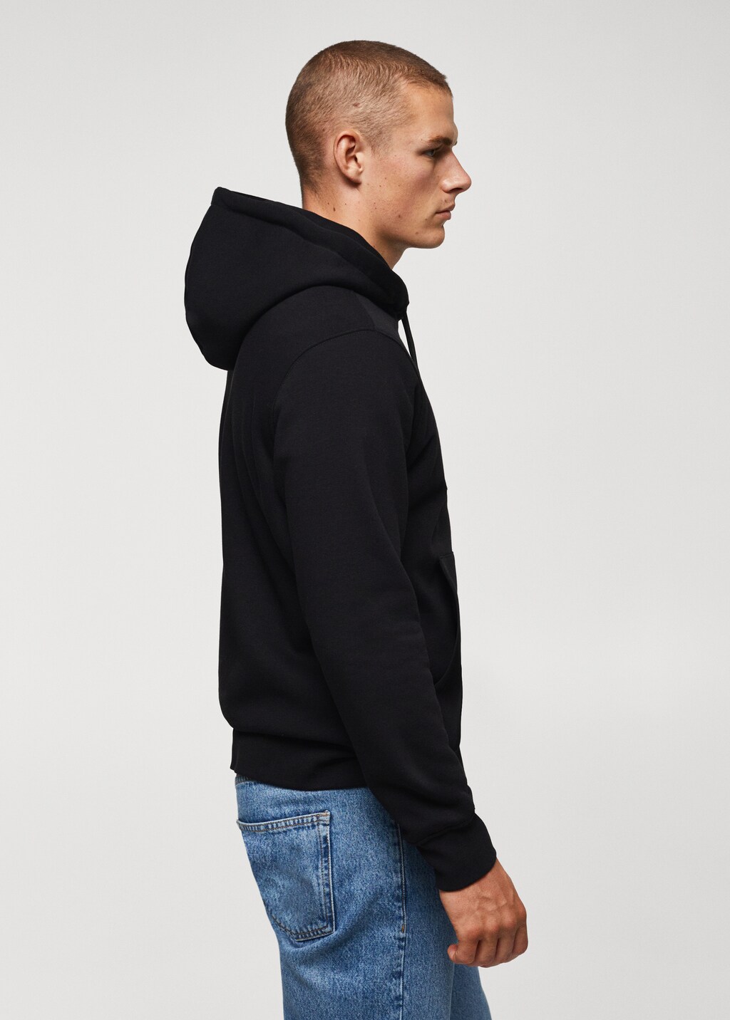 Cotton kangaroo-hooded sweatshirt - Details of the article 2