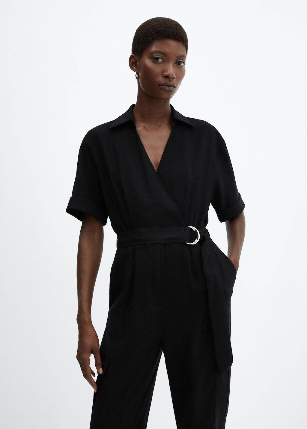 Cargo jumpsuit with pockets - Medium plane