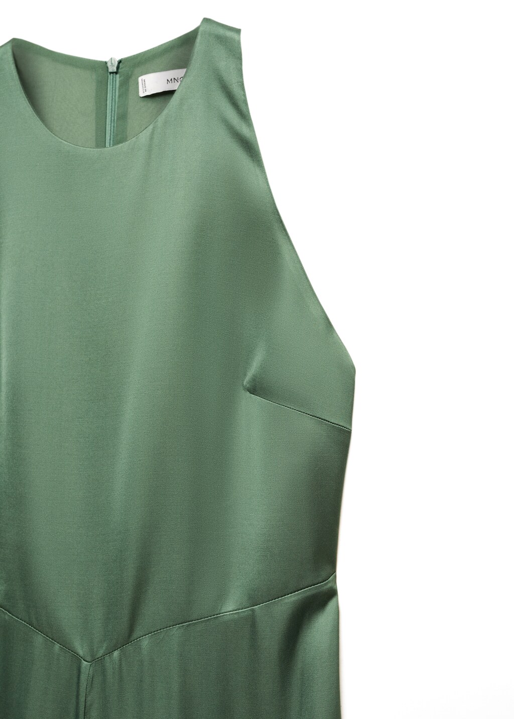 Halter-neck satin jumpsuit - Details of the article 8