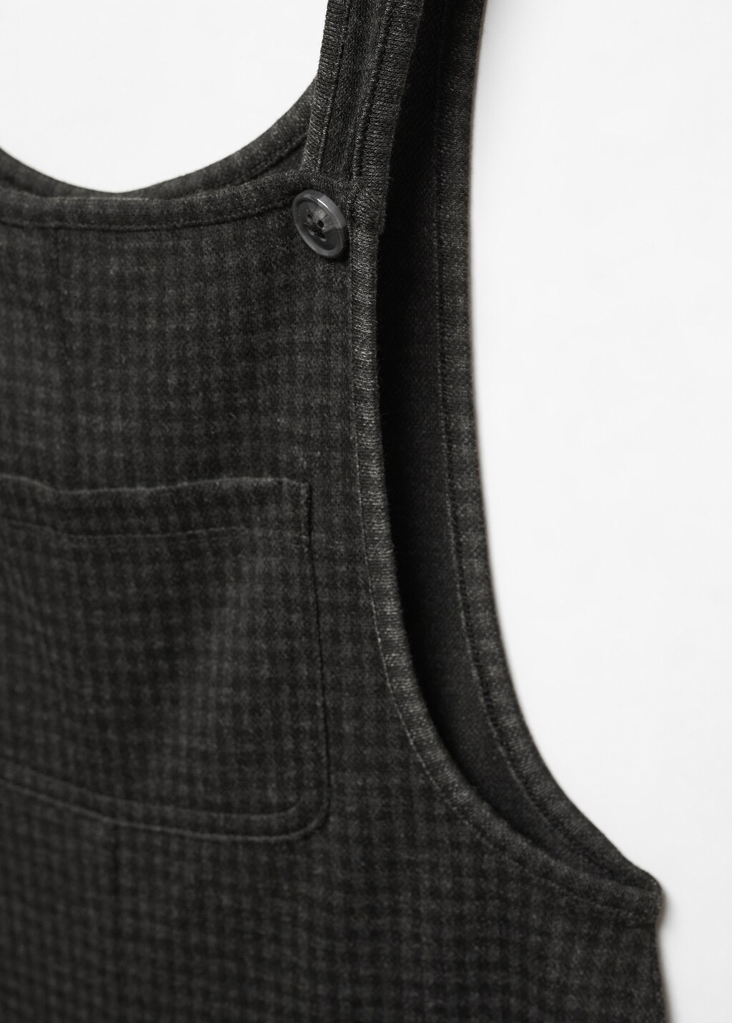 Long houndstooth dungarees - Details of the article 8