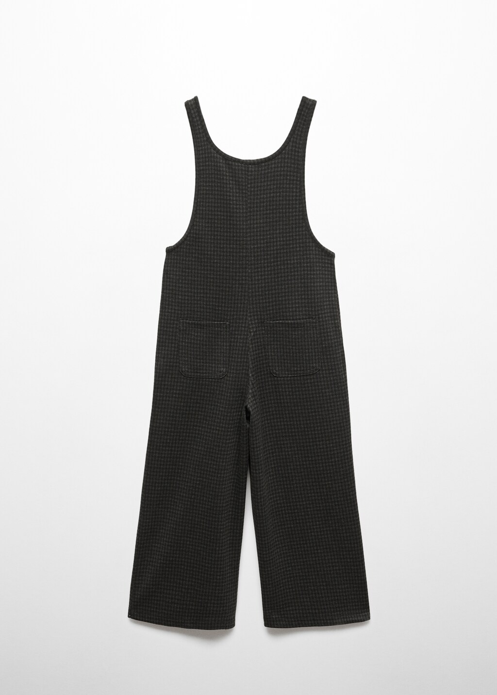 Long houndstooth dungarees - Reverse of the article