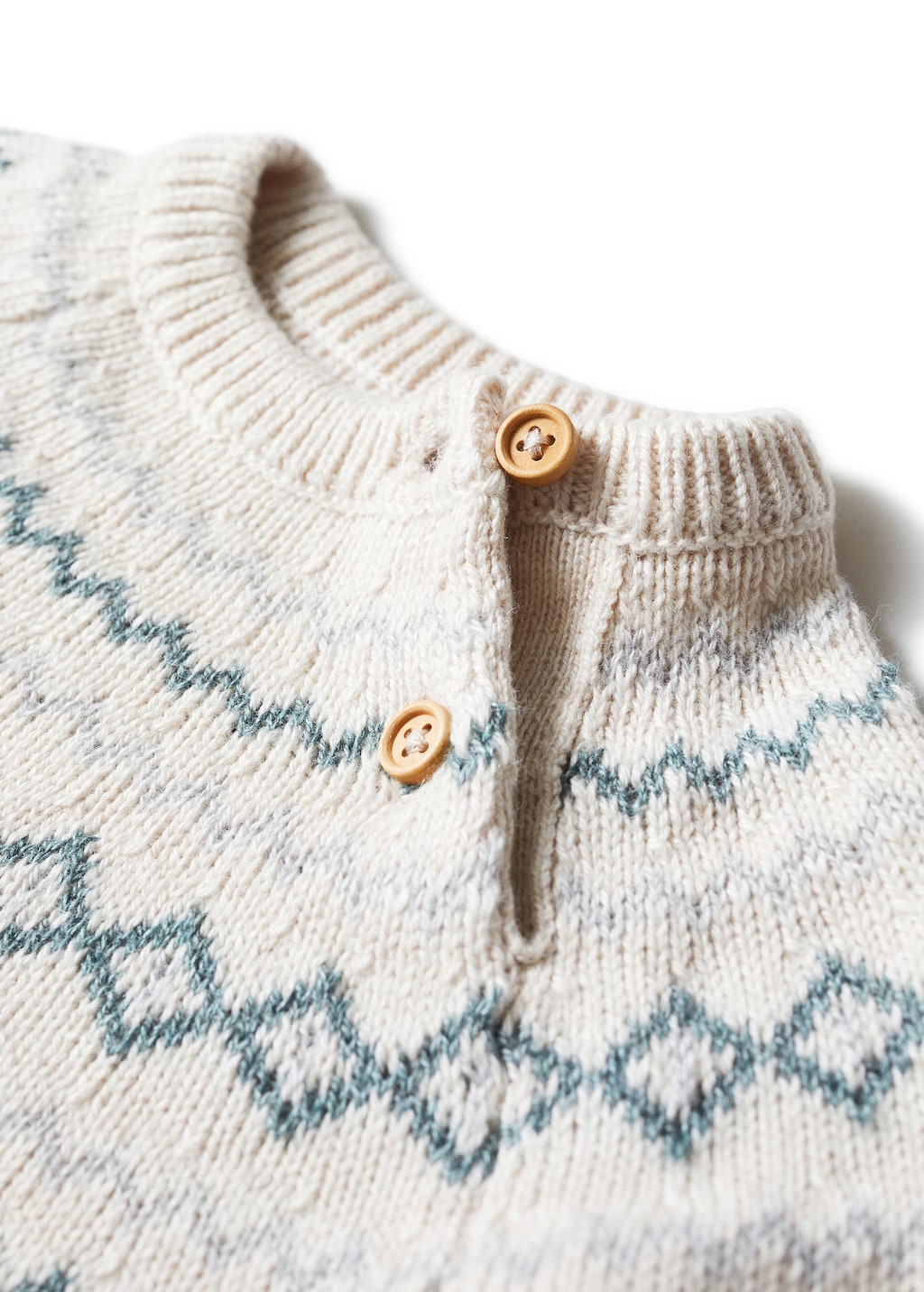 Contrasting knit sweater - Details of the article 0