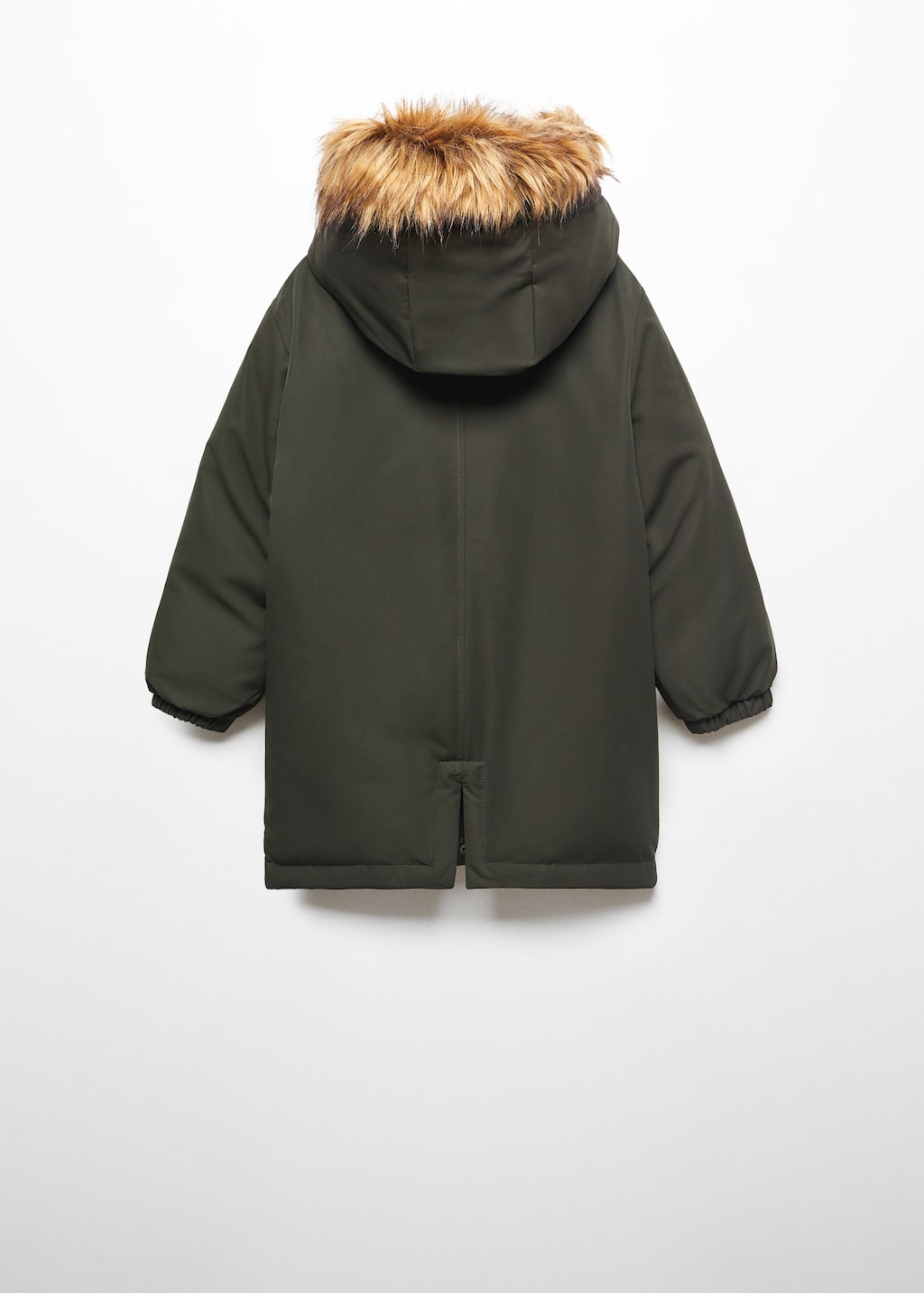 Large anorak with fur-effect hood - Reverse of the article