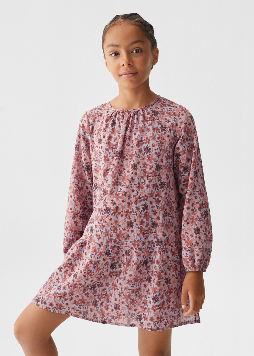 Flowers cotton dress - Medium plane