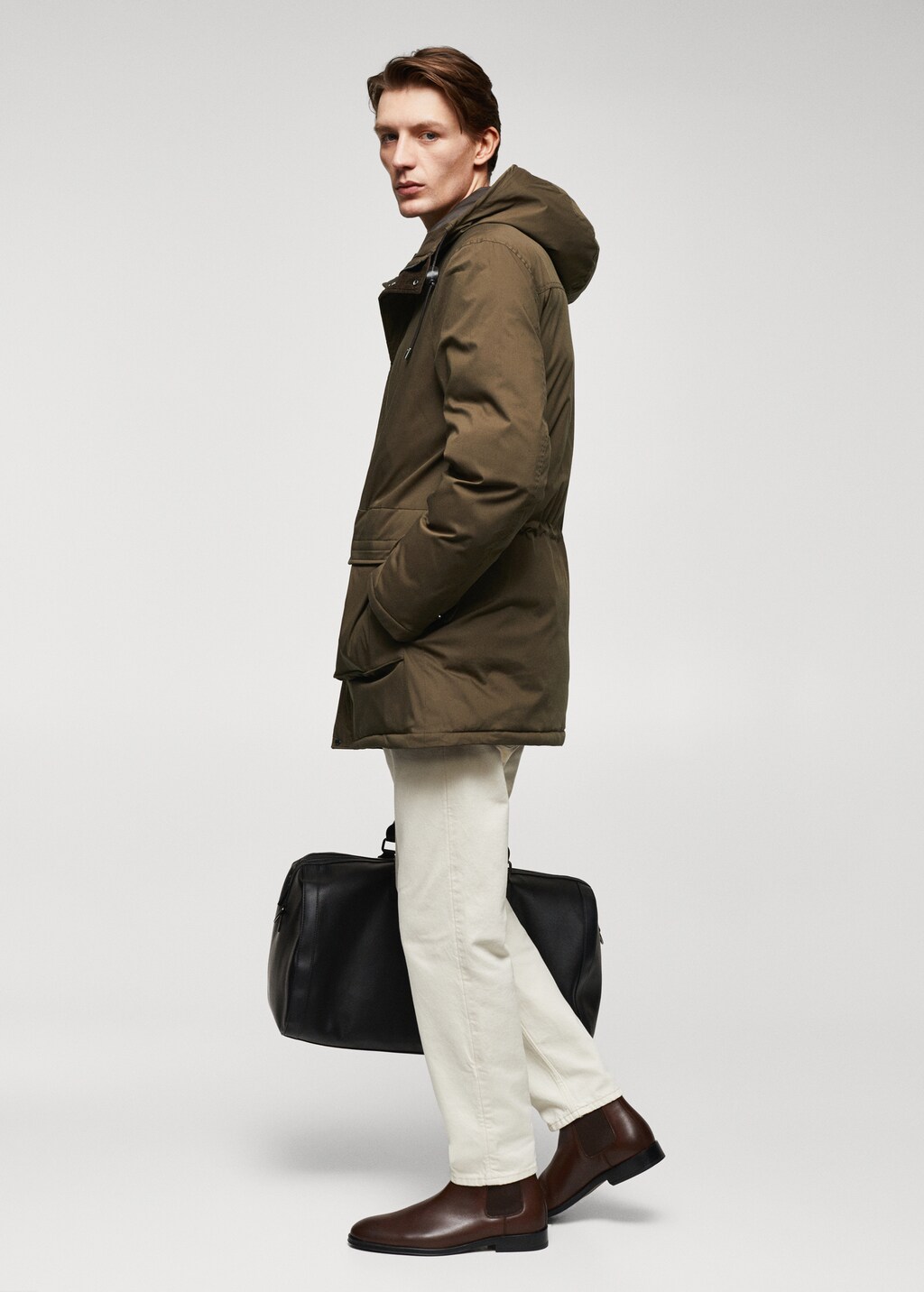 Quilted parka with thermoregulating fabric - Details of the article 2