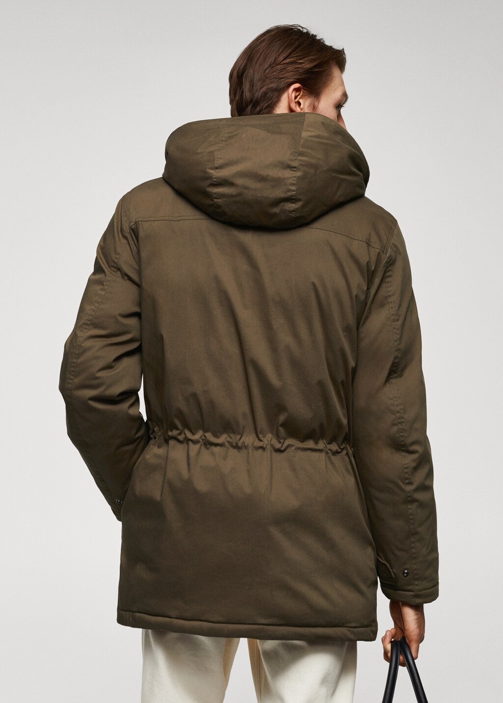 Quilted parka with thermoregulating fabric - Reverse of the article