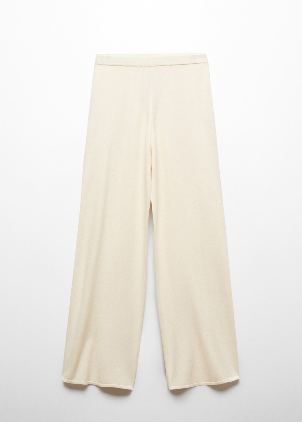 Cotton-linen knitted trousers  - Article without model