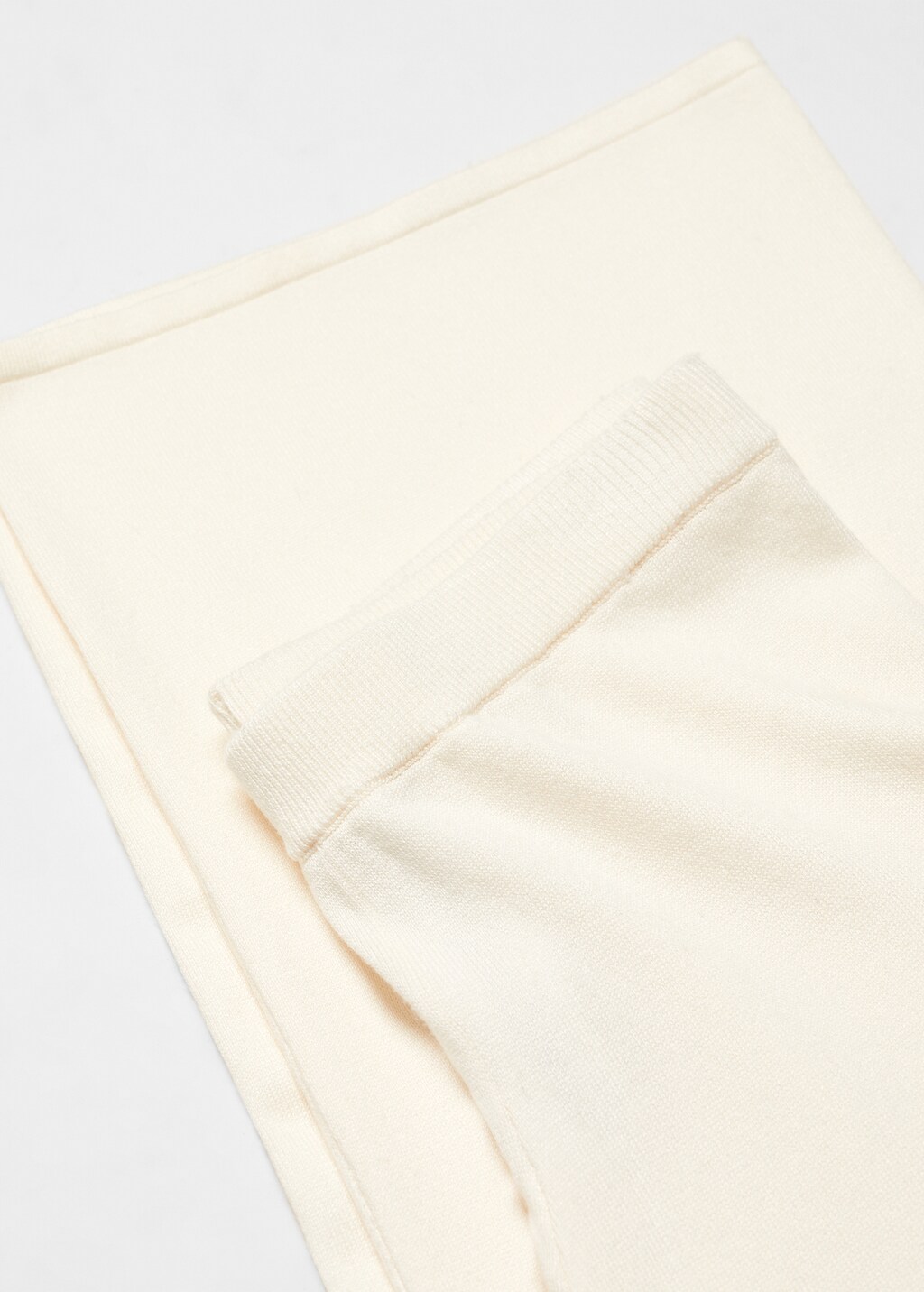 Cotton-linen knitted trousers  - Details of the article 8