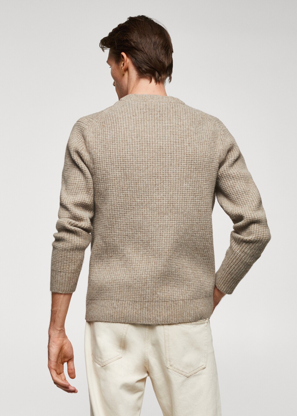 Structured wool-blend cardigan - Reverse of the article