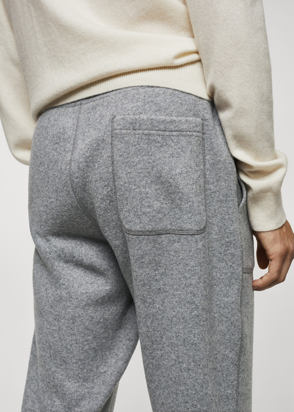 Wool-blend jogger trousers - Details of the article 4