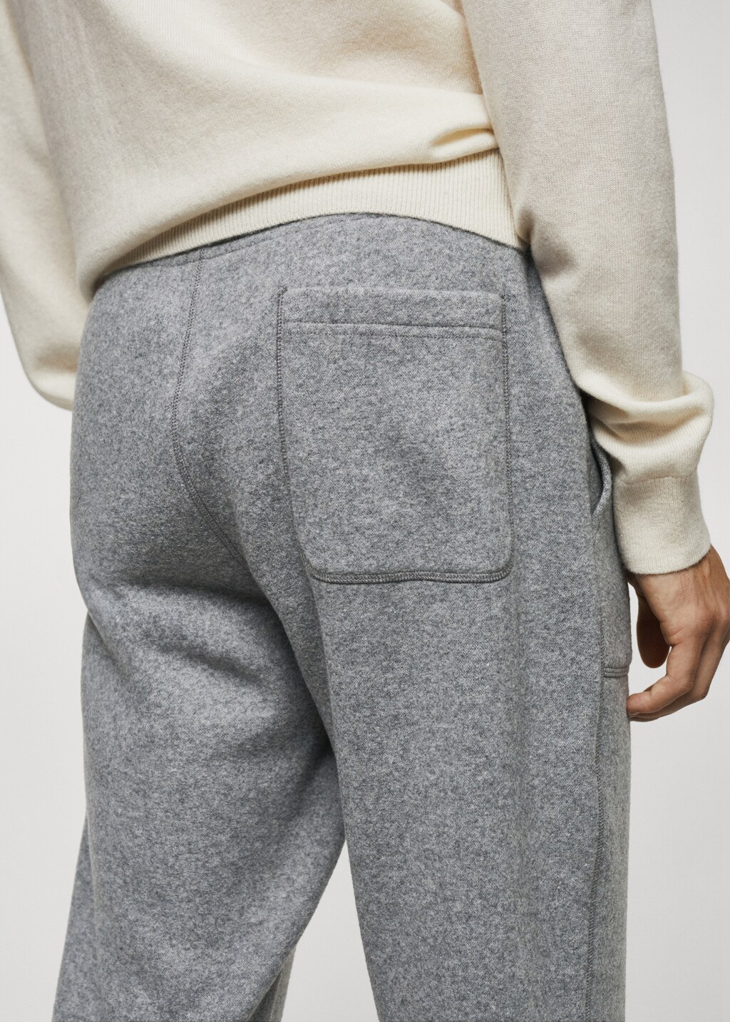 Pantalón jogger mezcla lana - Detalle del artículo 4