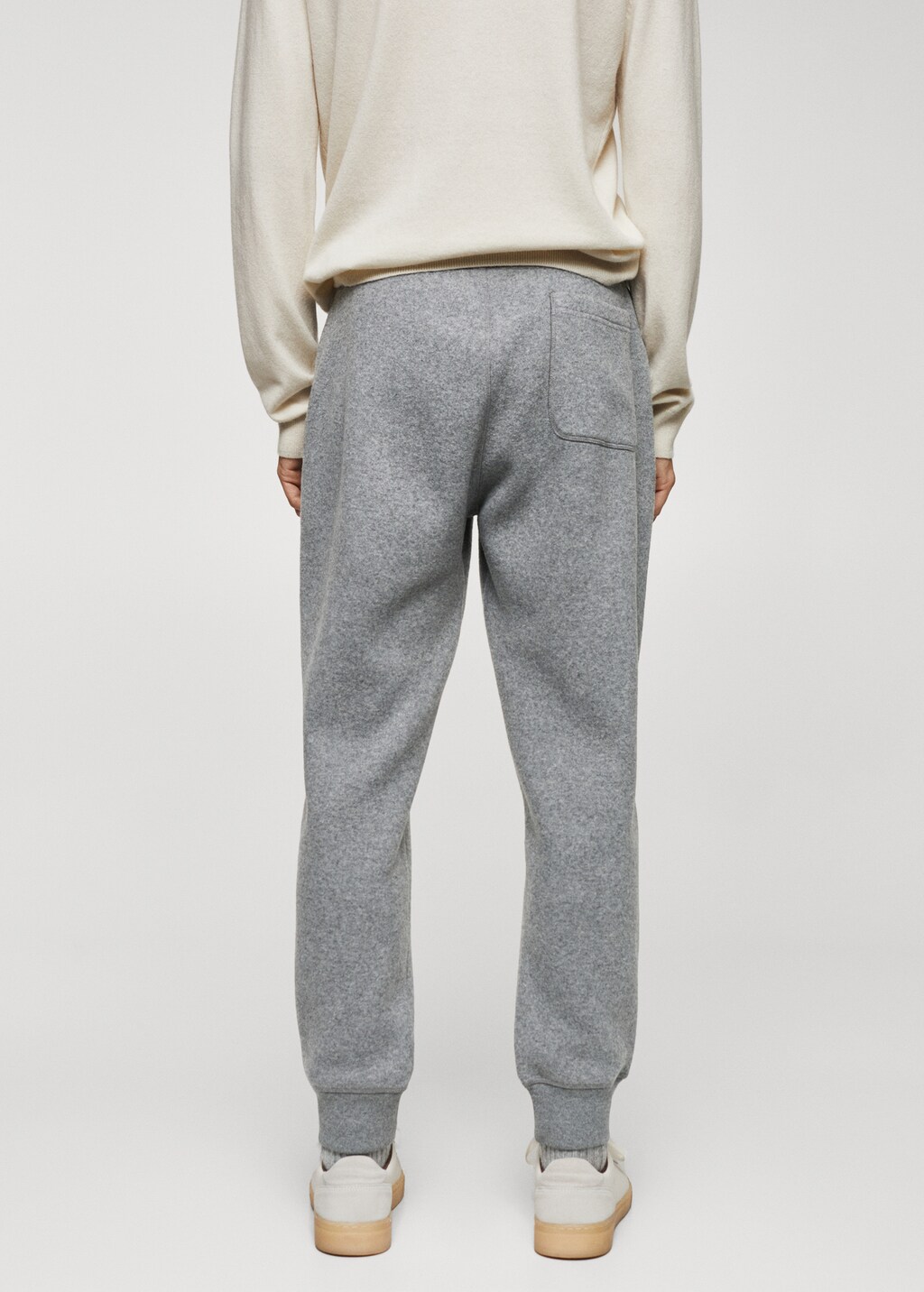 Wool-blend jogger trousers - Reverse of the article