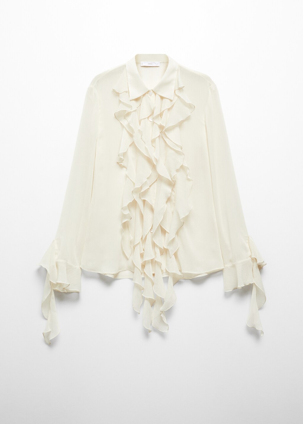 Ruffled chiffon shirt - Article without model