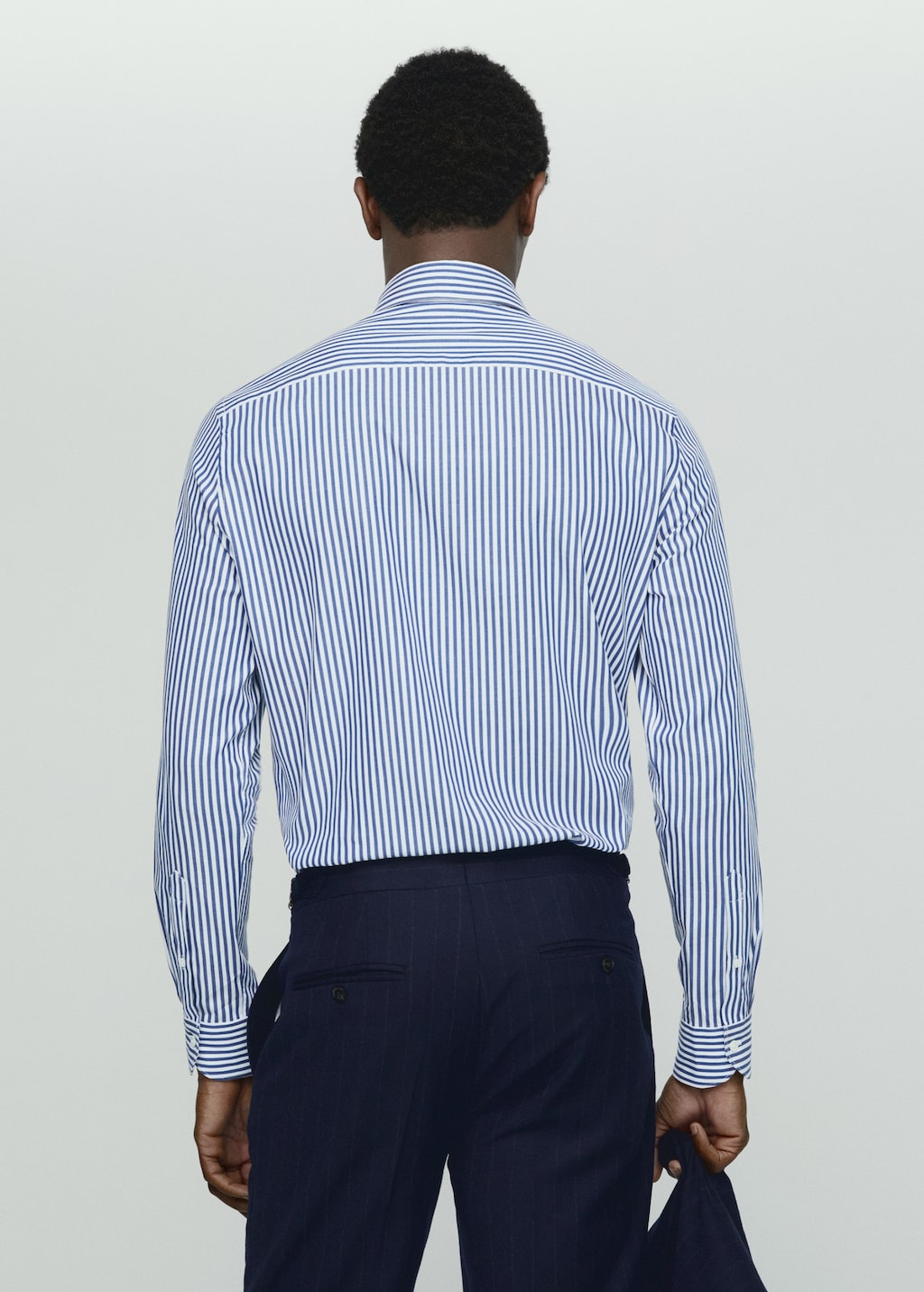 100% cotton striped shirt - Reverse of the article