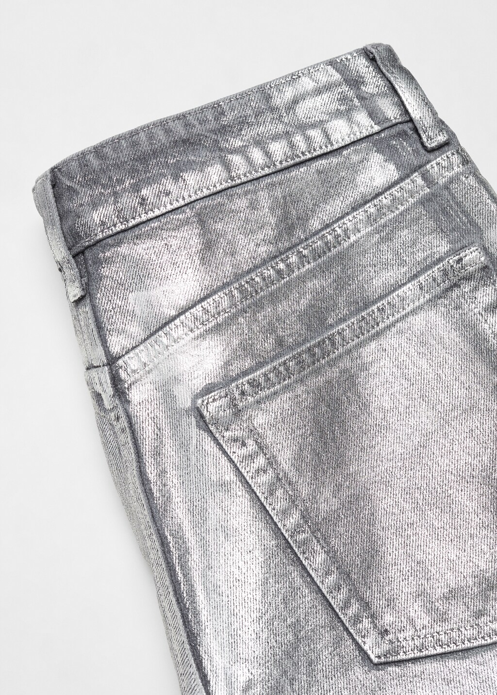 Straight foil jeans - Details of the article 8