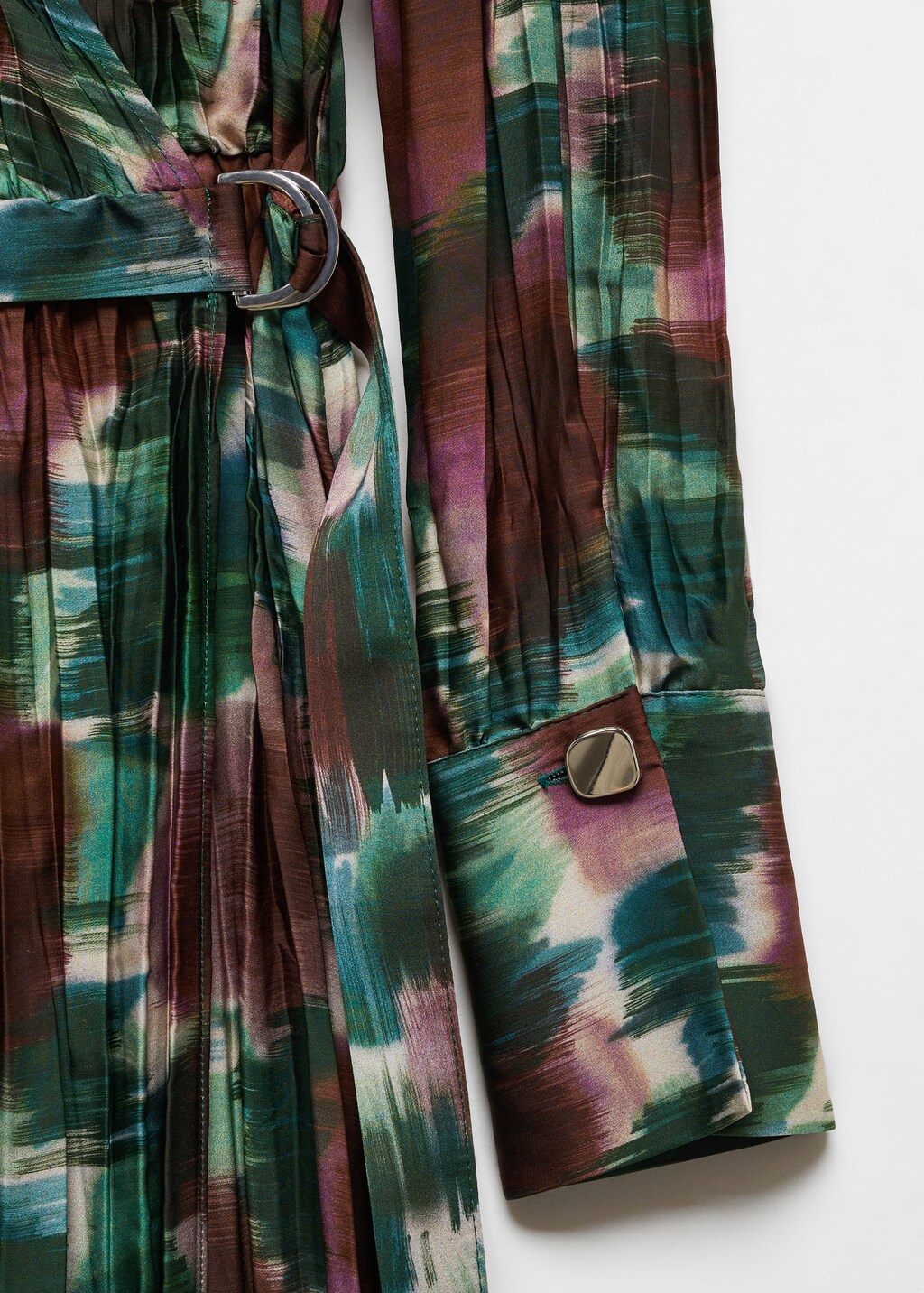 Pleated wrap dress - Details of the article 8