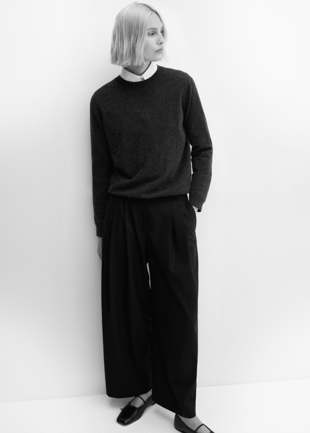 Wideleg wool pants - Details of the article 2