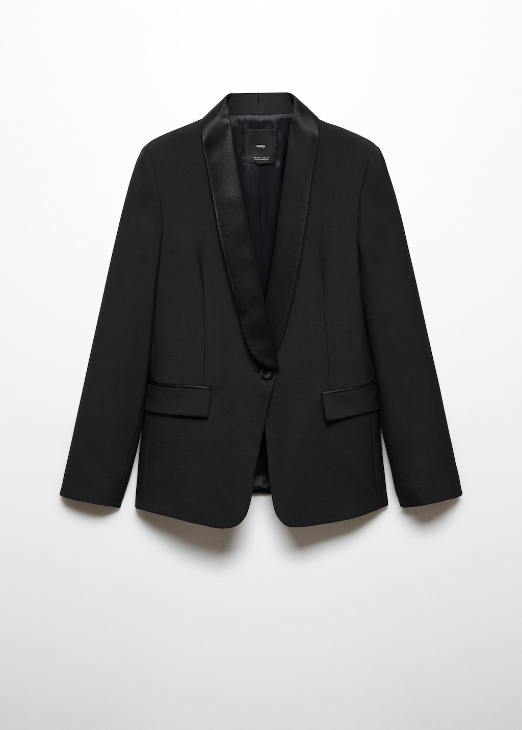 Wool jacket with satin lapels - Article without model