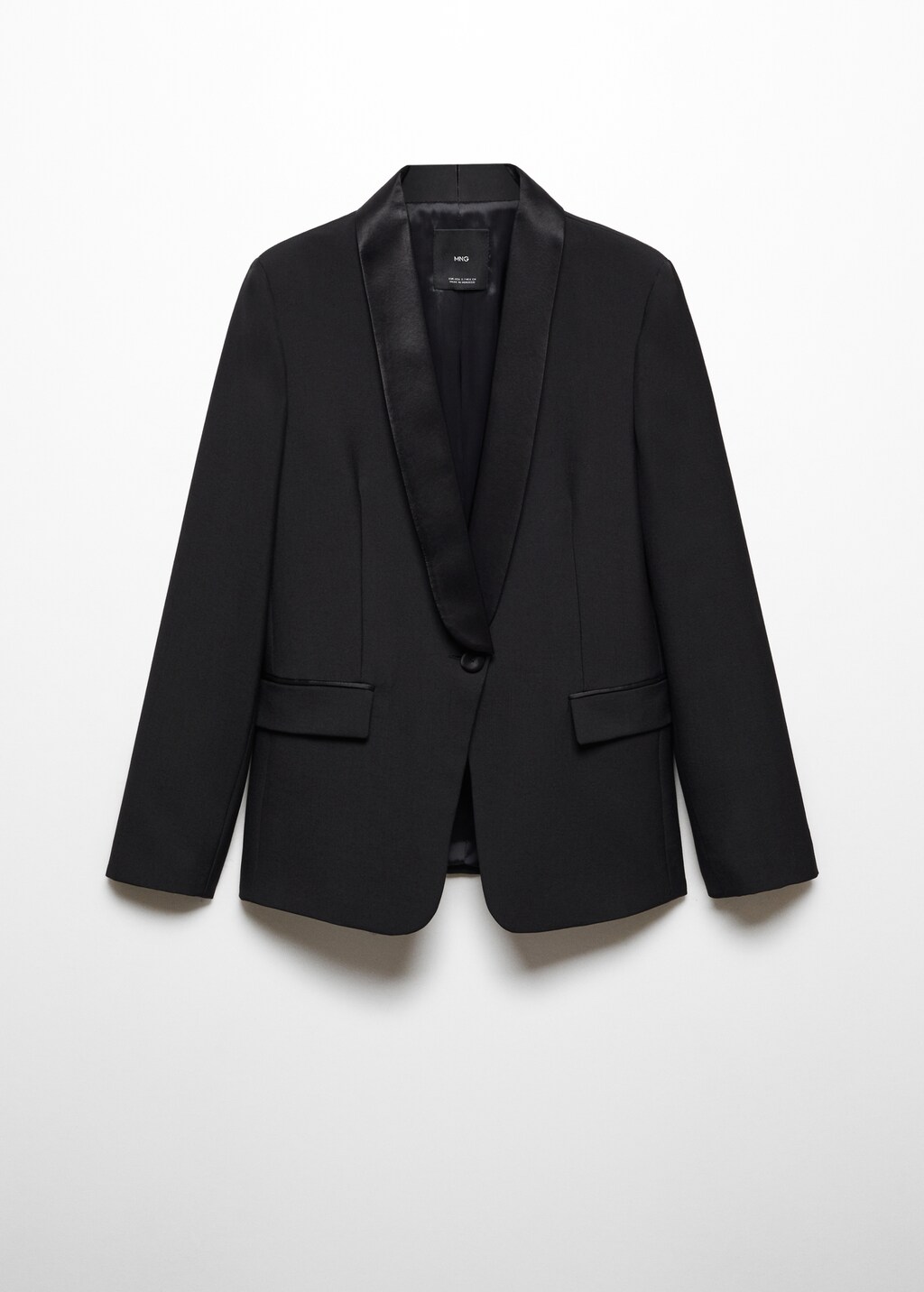 Wool jacket with satin lapels - Article without model