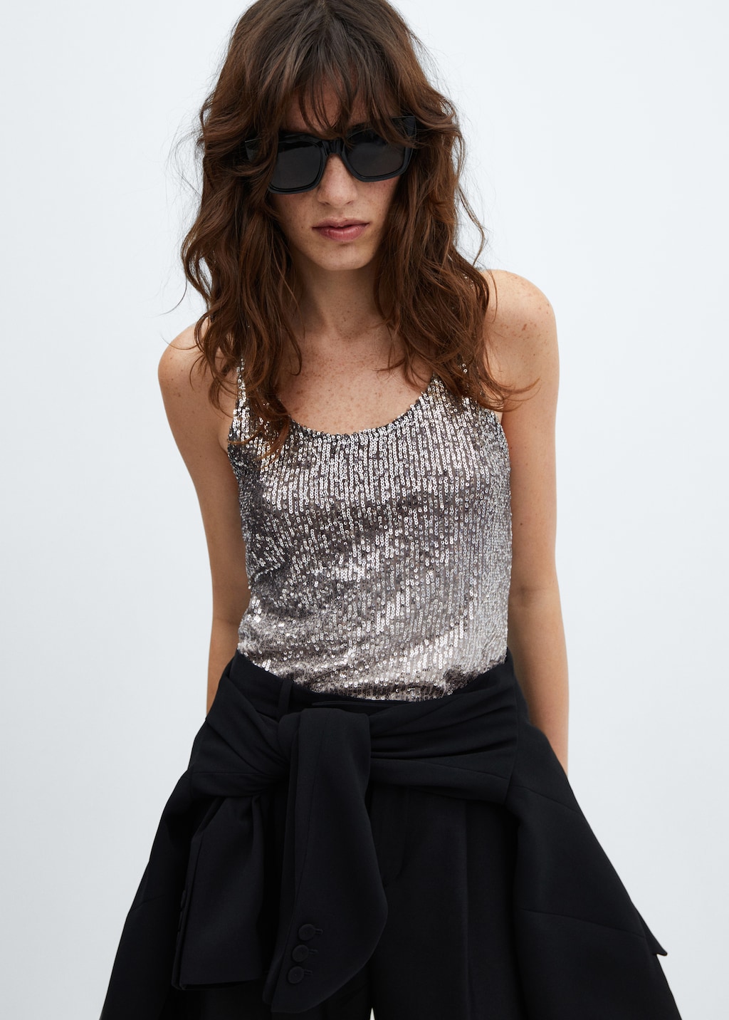 Sequined tank top - Medium plane