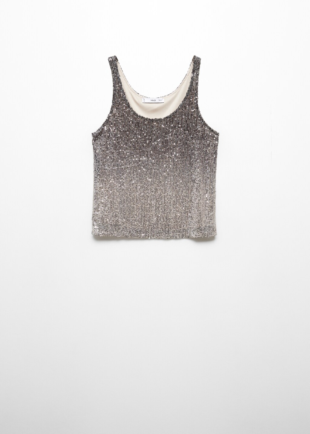 Sequined tank top Women MANGO OUTLET United Kingdom