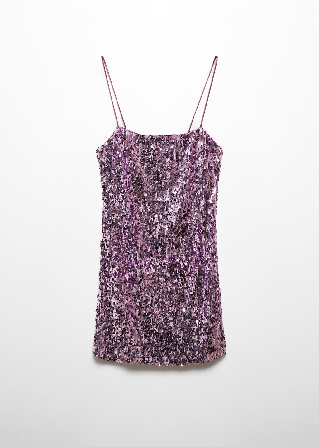 Semi-transparent short sequin dress - Article without model