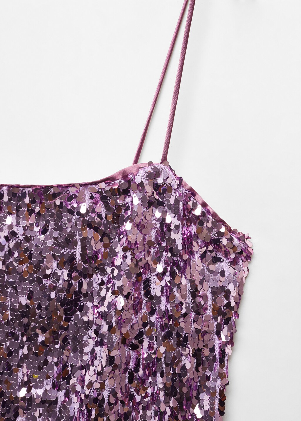 Semi-transparent short sequin dress - Details of the article 8