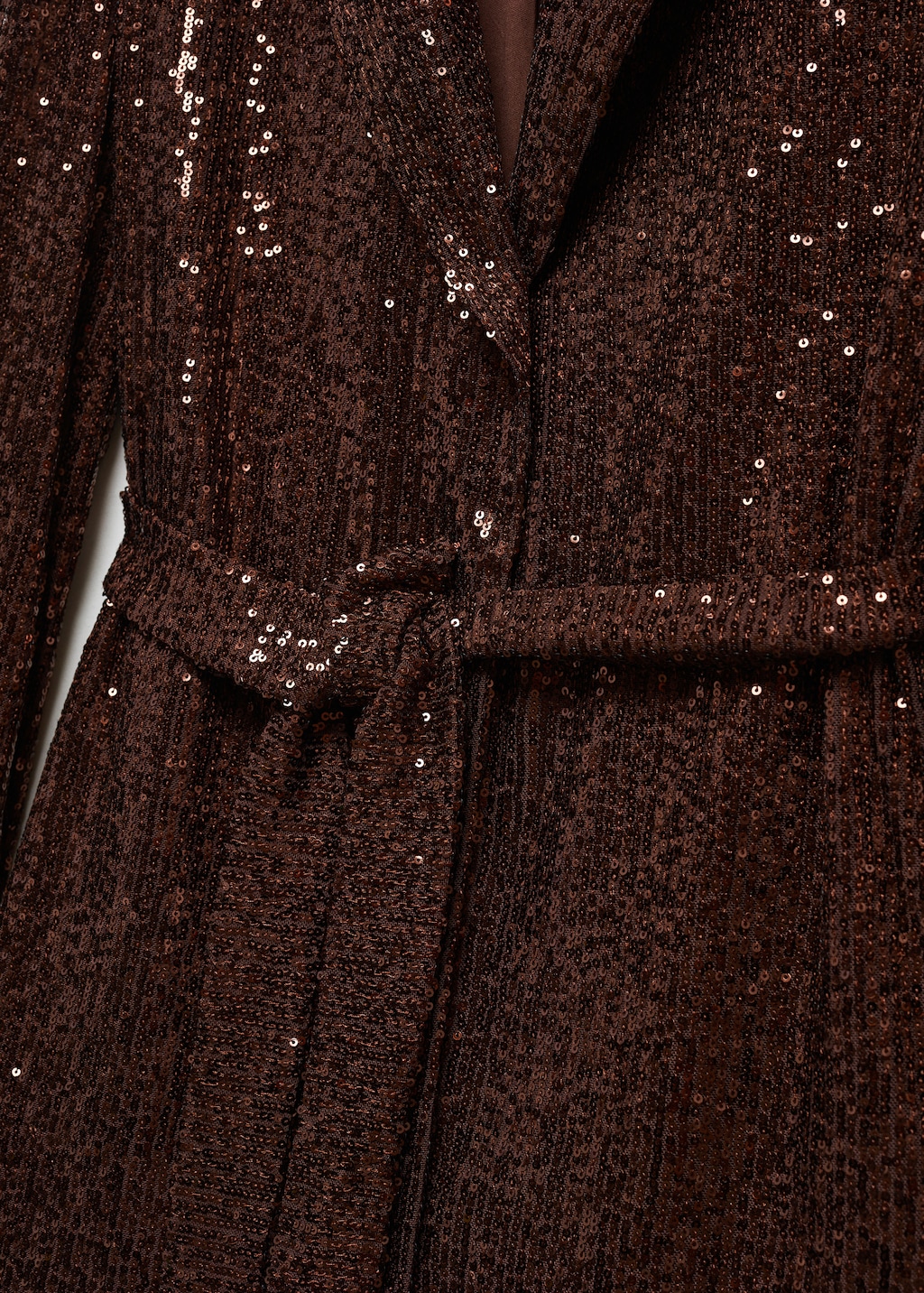 Sequin jacket with belt - Details of the article 8