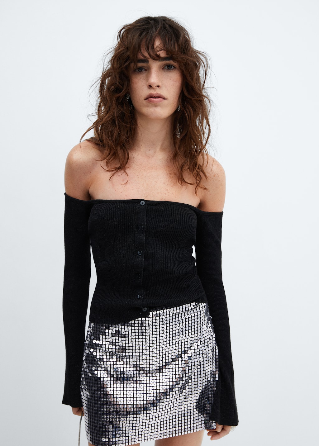 Sequin miniskirt - Medium plane