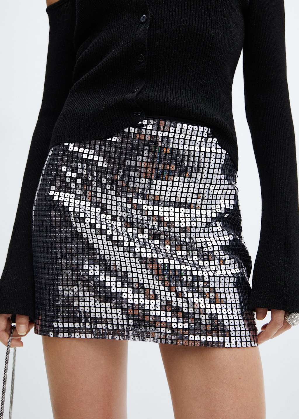 Sequin miniskirt - Details of the article 6