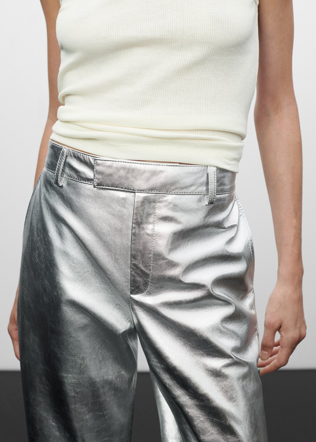 Metallic leather trousers - Details of the article 6