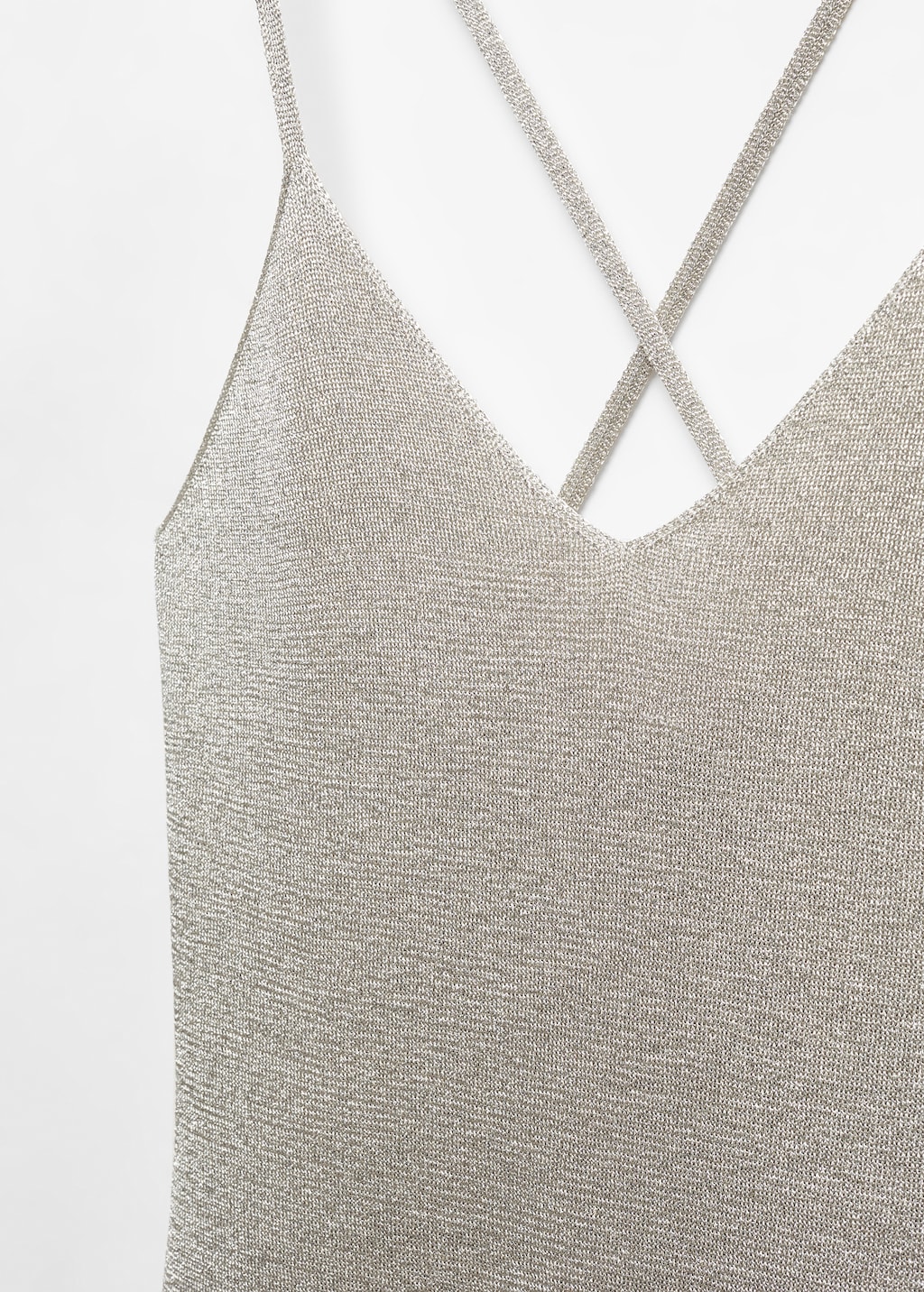 Lurex dress with crossed back - Details of the article 8