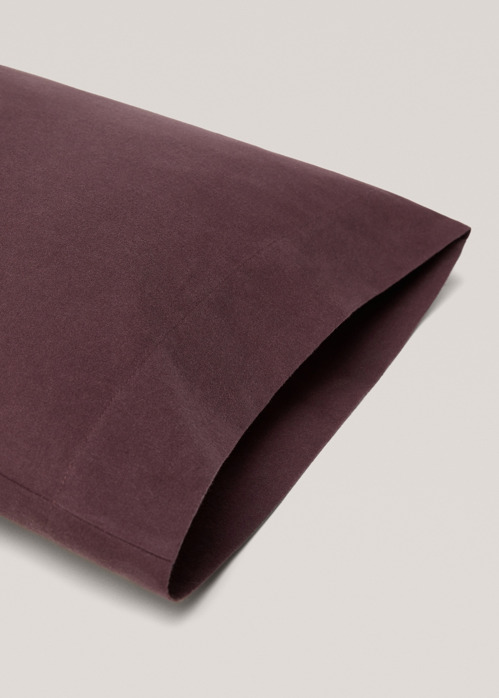 Plain flannel pillow case 45x110cm - Details of the article 1