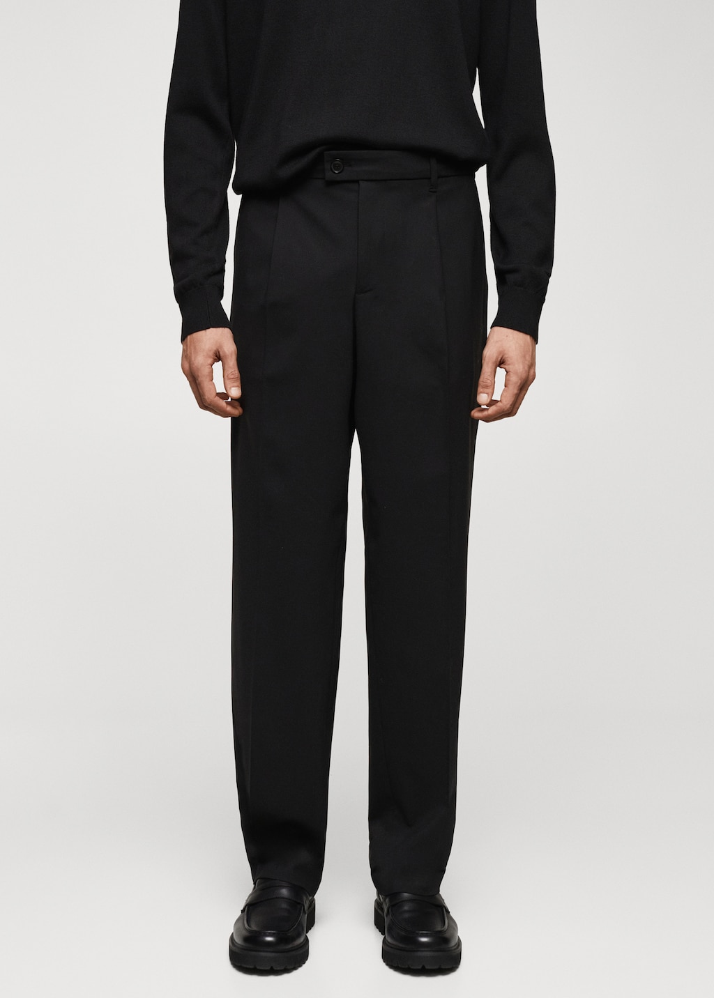 Relaxed-fit wool pants - Medium plane