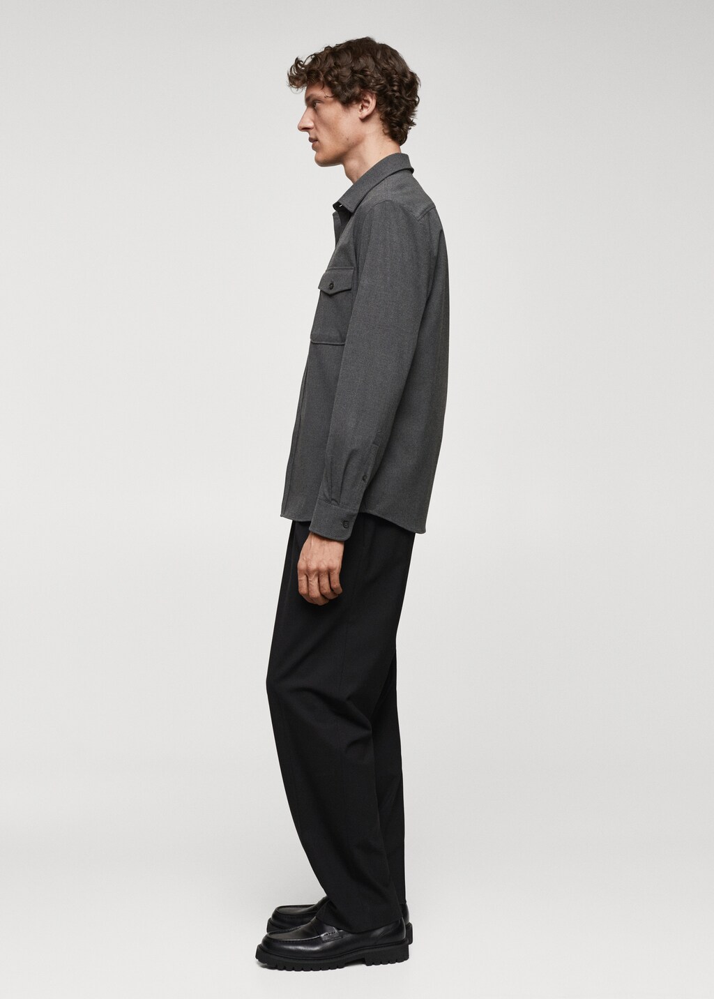 Relaxed-fit wool pants - Details of the article 2