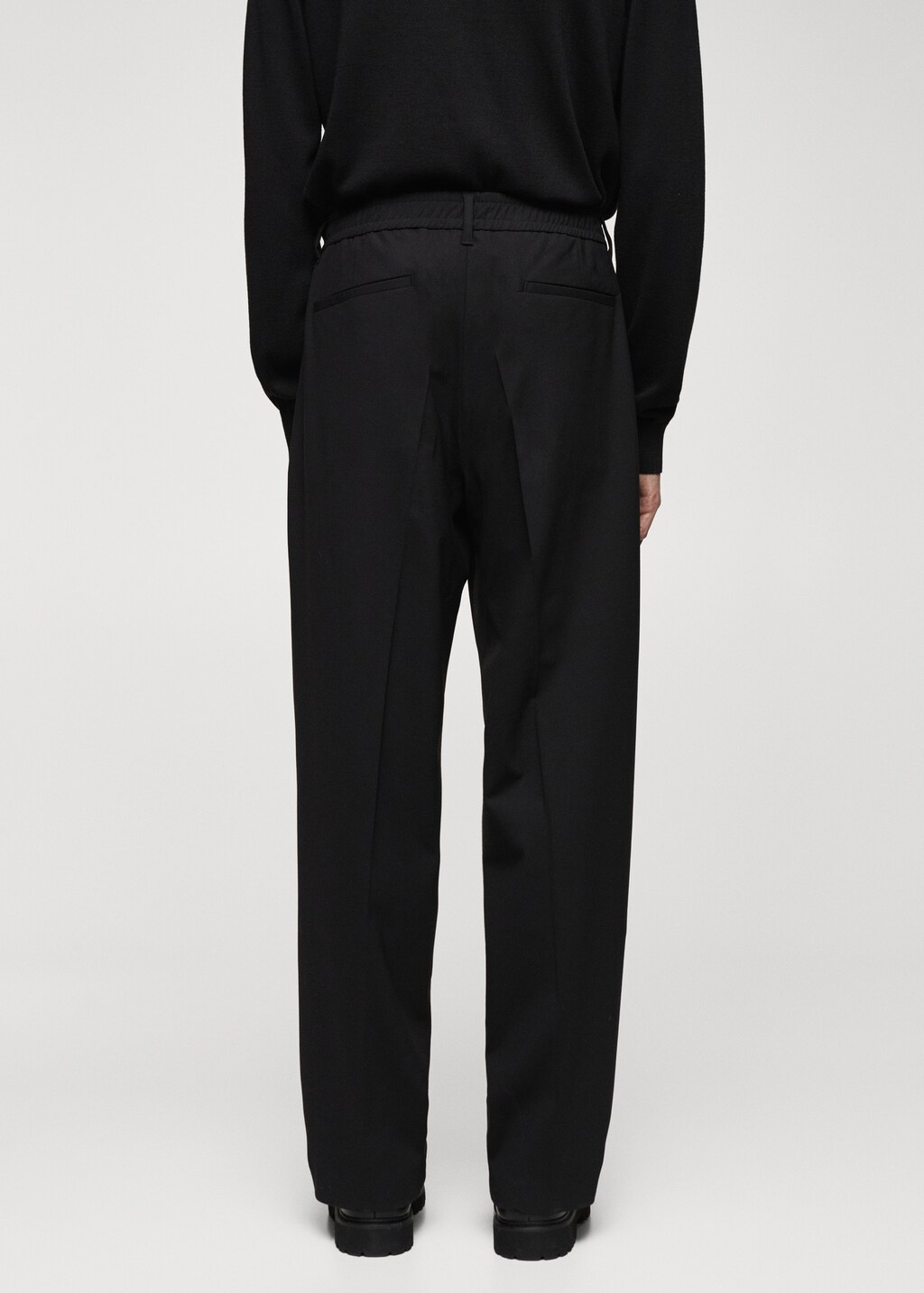 Relaxed-fit wool pants - Reverse of the article