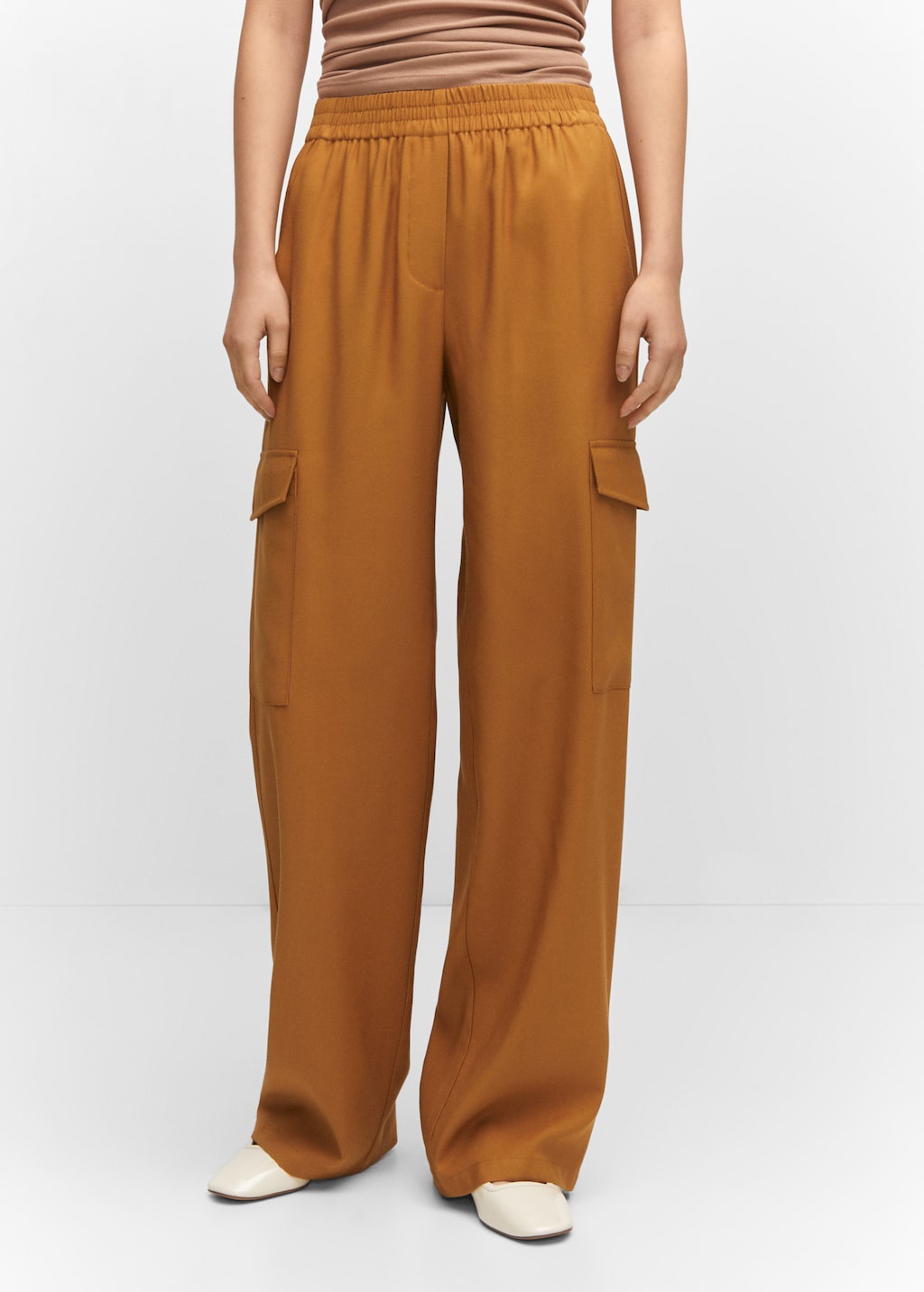 Flowy cargo trousers - Medium plane