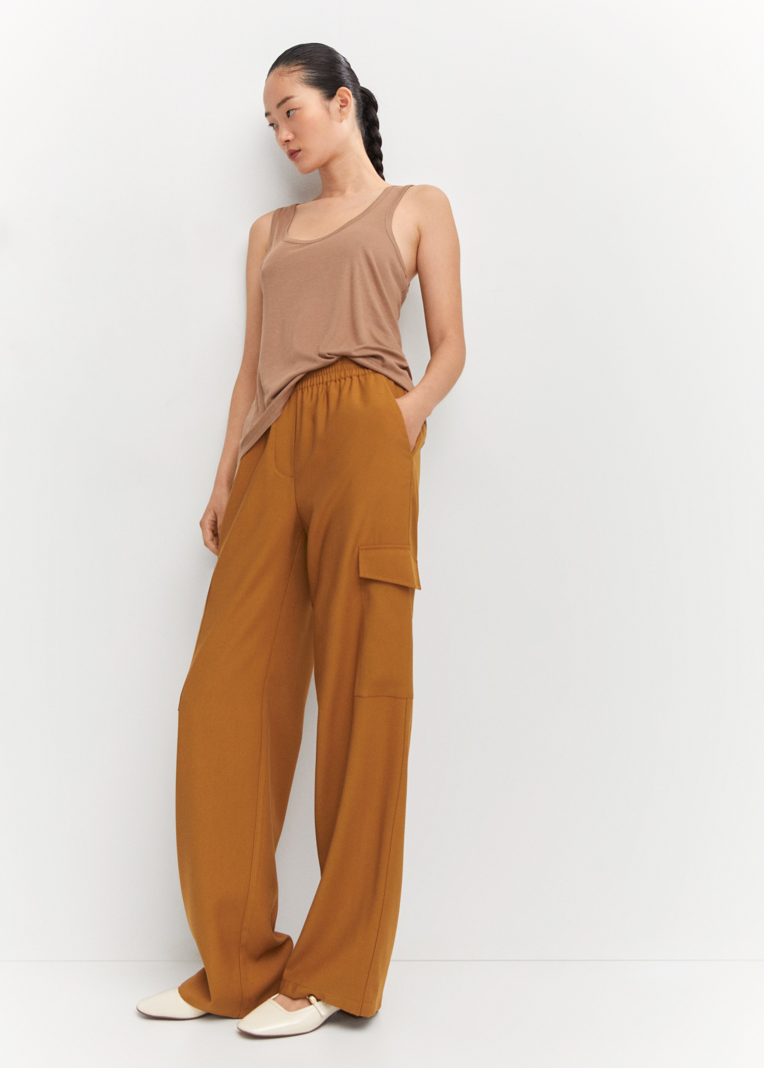 Flowy cargo trousers - Details of the article 2