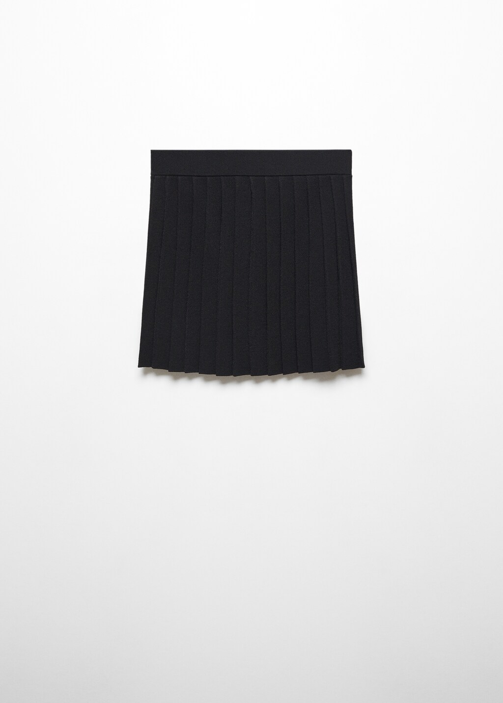 Pleated knitted mini-skirt - Article without model