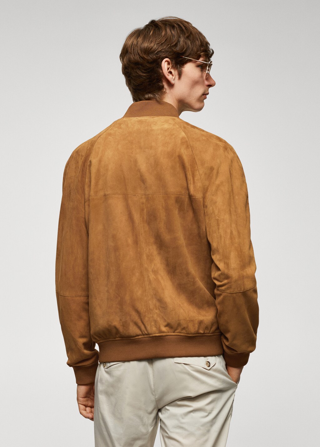 Leather bomber jacket - Reverse of the article