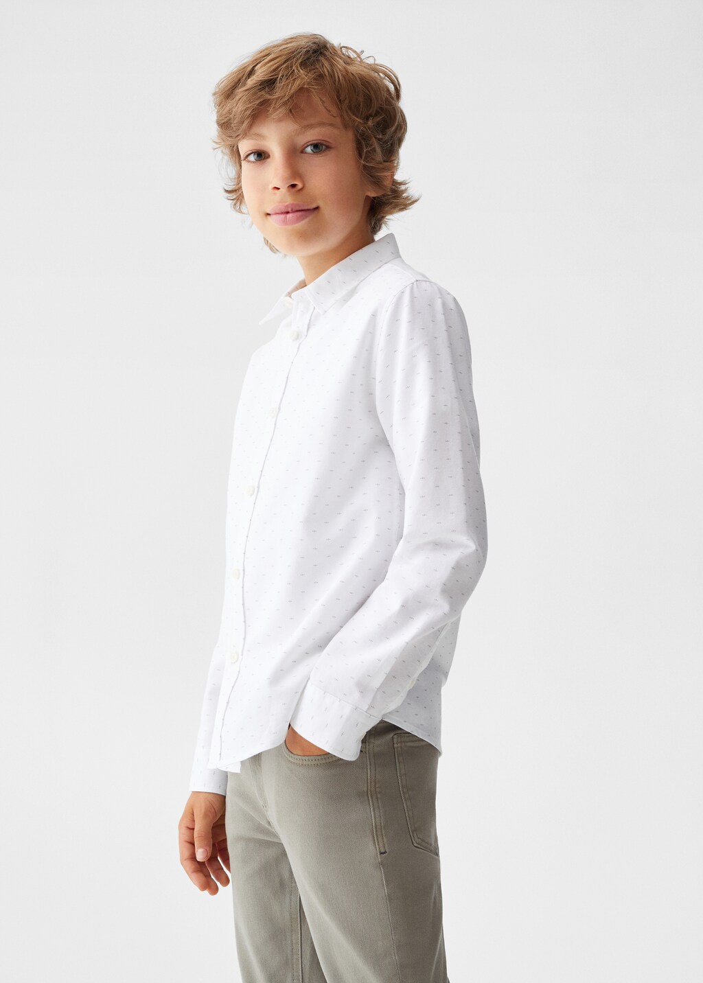 Chemise imprimée coton - Plan moyen