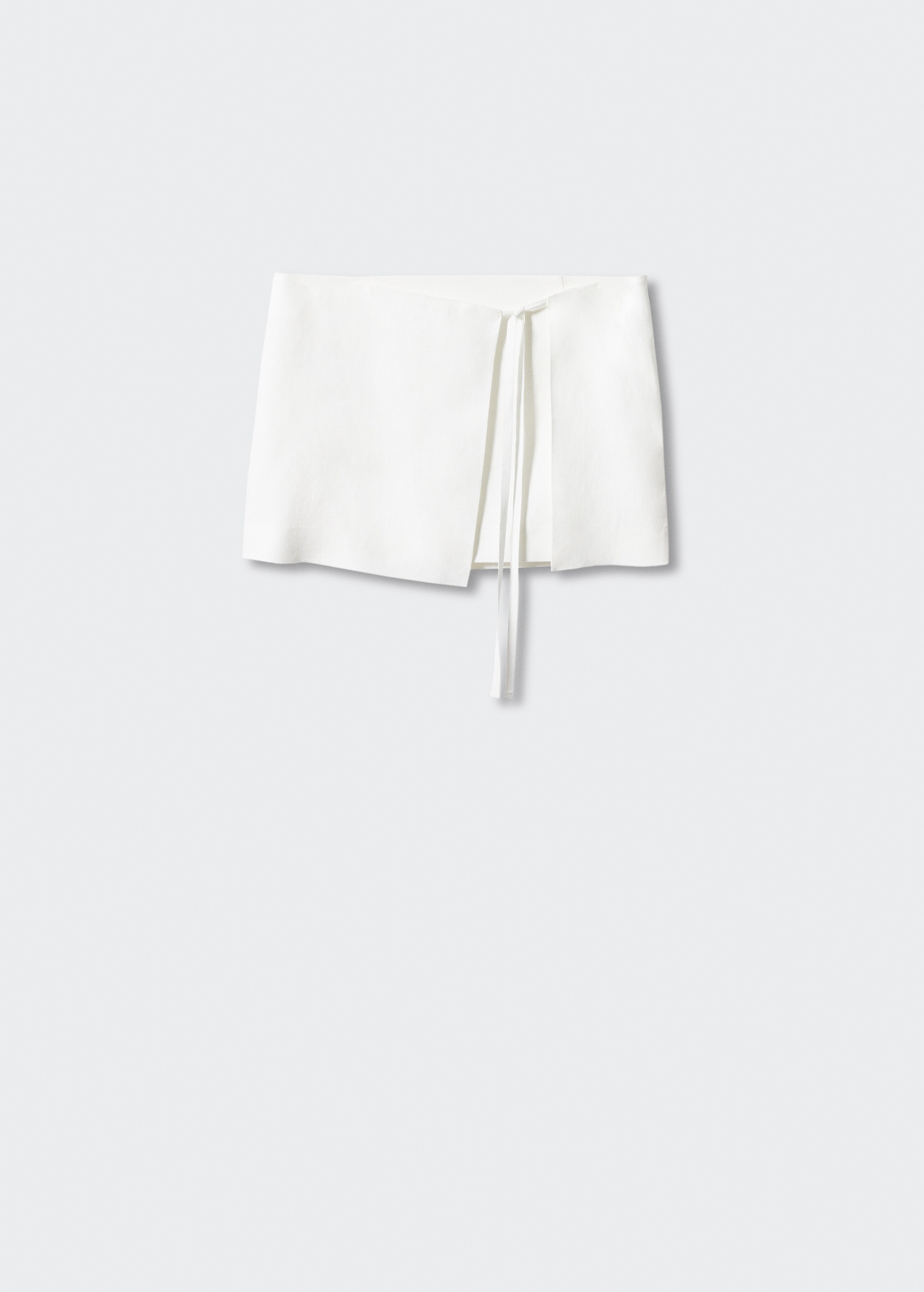 Linen-blend wrap skirt - Article without model