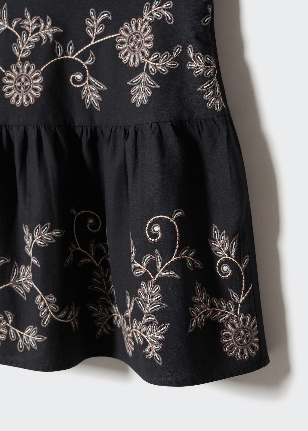 Embroidered cotton skirt - Details of the article 8