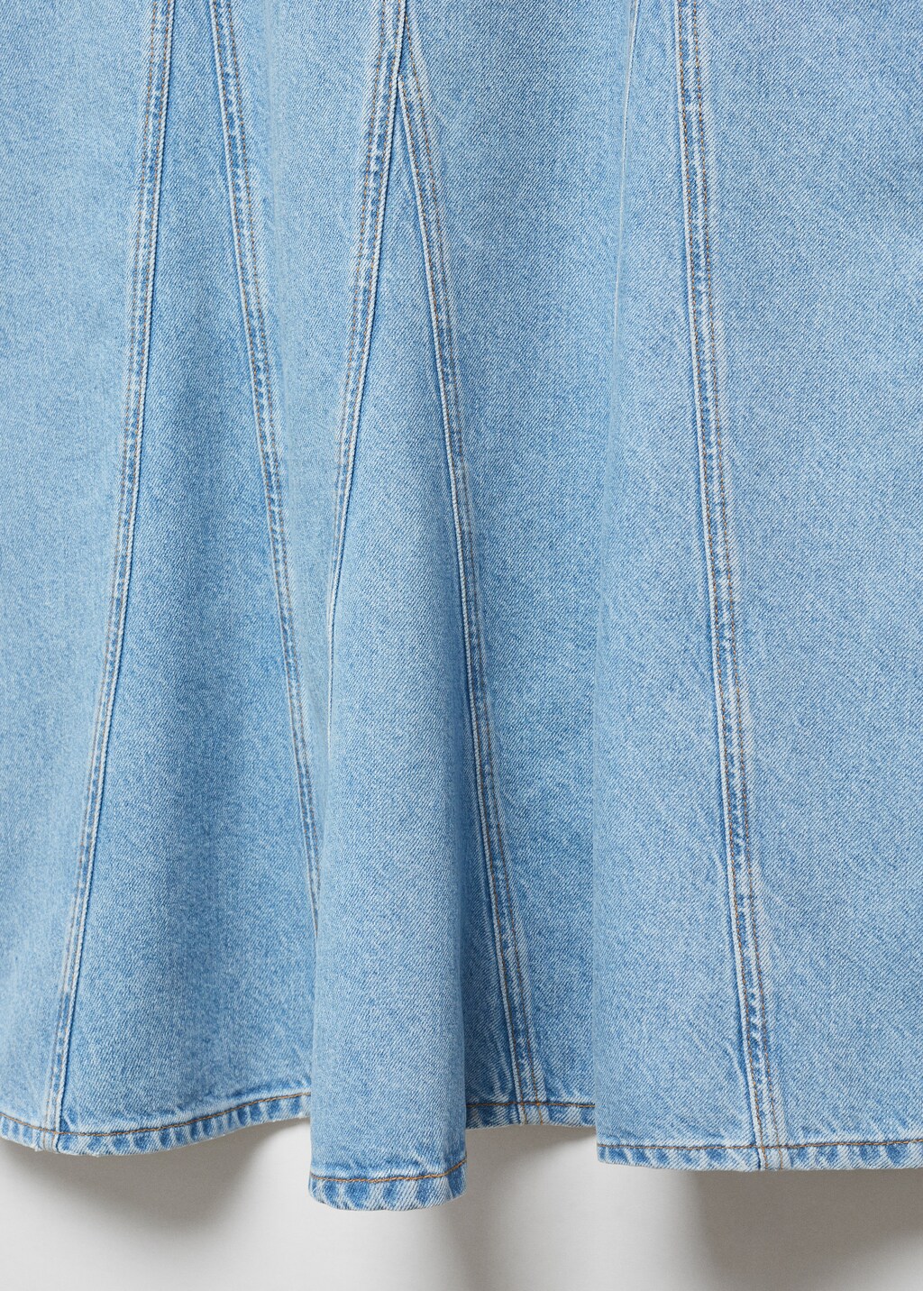 Long denim skirt with seams - Details of the article 8