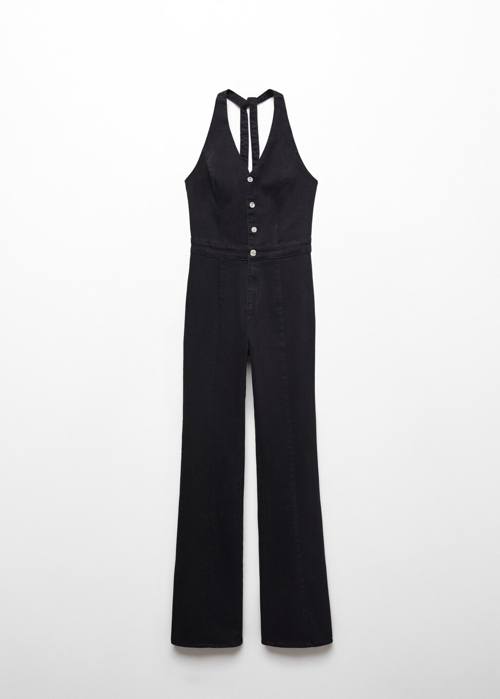 Neckholder-Jumpsuit aus Jeans - Artikel ohne Model