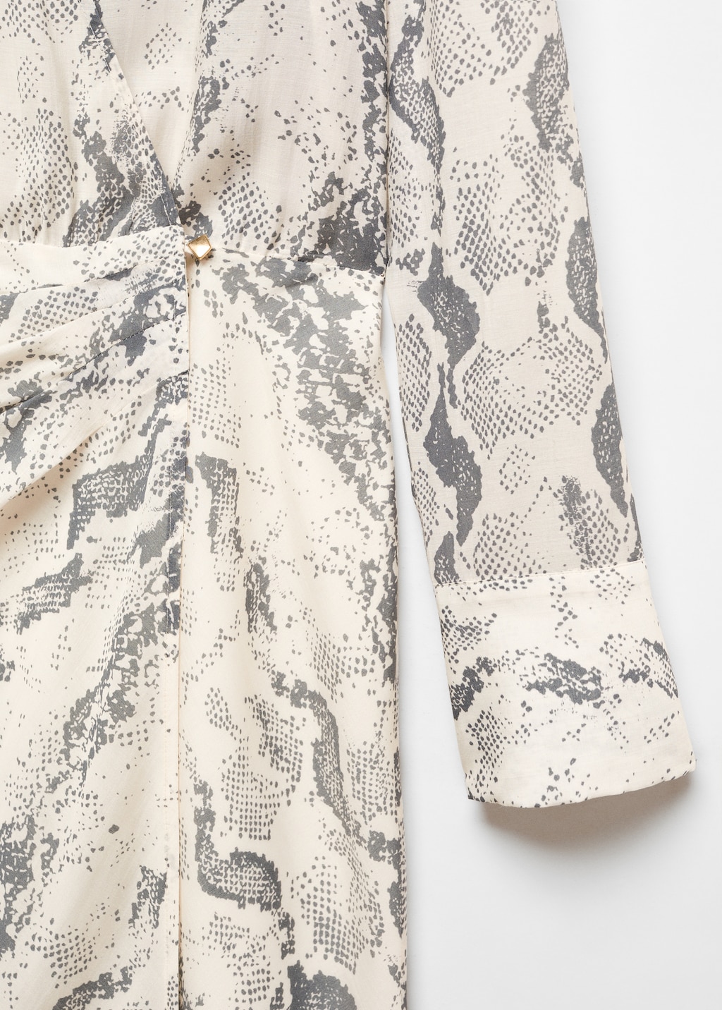 Snake print lyocell dress - Details of the article 8