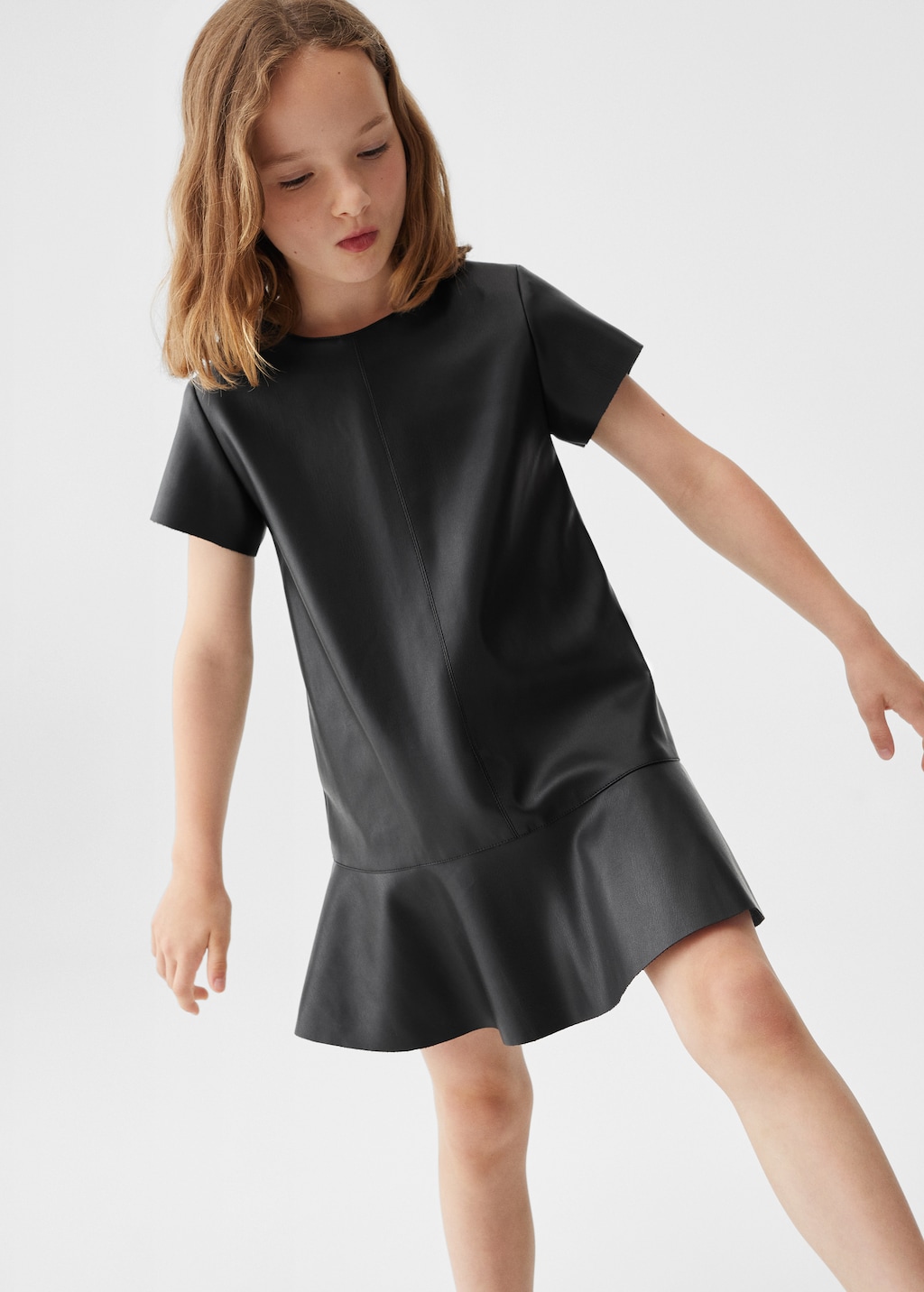 Leather-effect dress - Medium plane