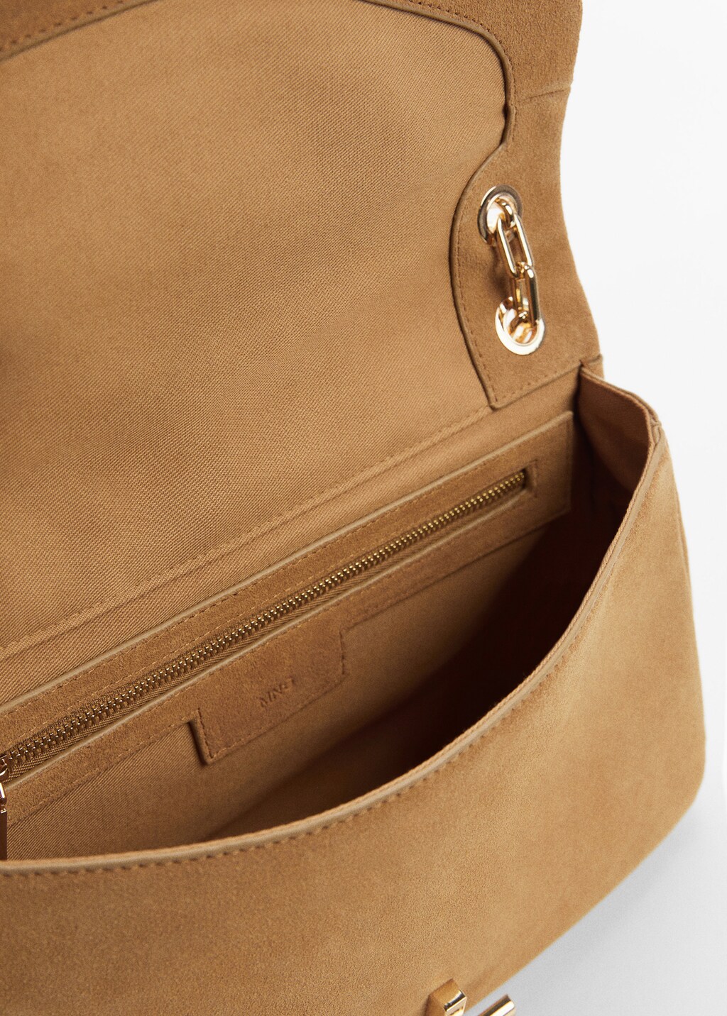 Wildledertasche mit Kette - Detail des Artikels 2